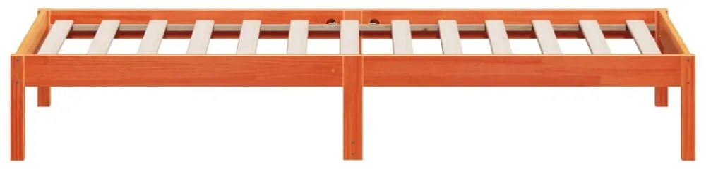 vidaXL viaszbarna tömör fenyőfa kanapéágy matrac nélkül 90 x 200 cm