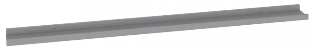 4 db szürke fali polc 115 x 9 x 3 cm