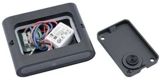 LED Kültéri fali lámpa FLOW 2xLED/3W/230V IP54 fekete