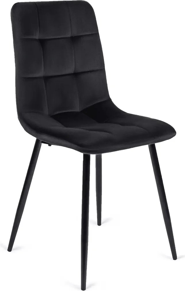 szett étkezőasztal HARRY 102-142 cm craft tölgy/fekete és 6 szék PERU fekete