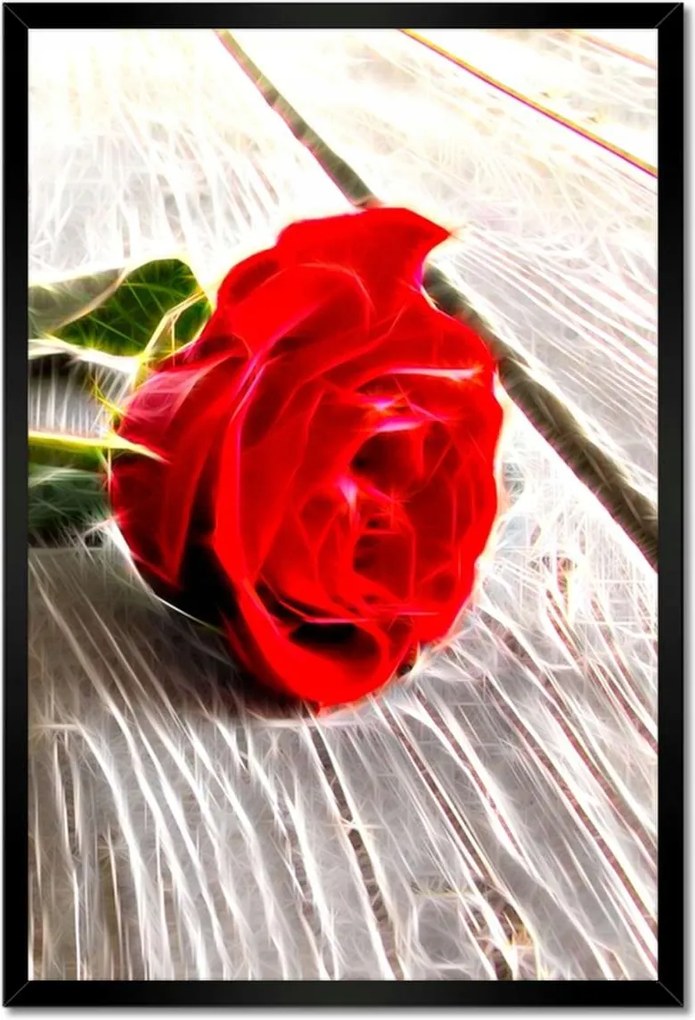 Poszterek keretben 40x60 Kozmikus rózsa