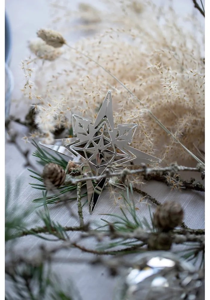 Christmas Angel ezüstszínű karácsonyi függődísz - Kähler Design