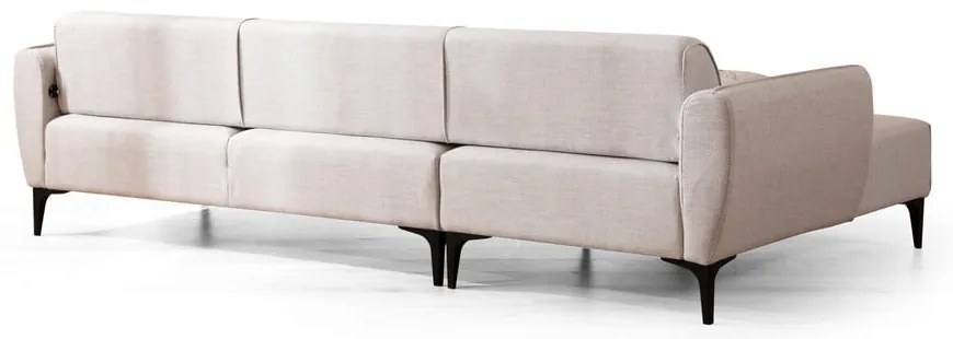 Belissimo fehér sarokkanapé, bal oldali – Balcab Home