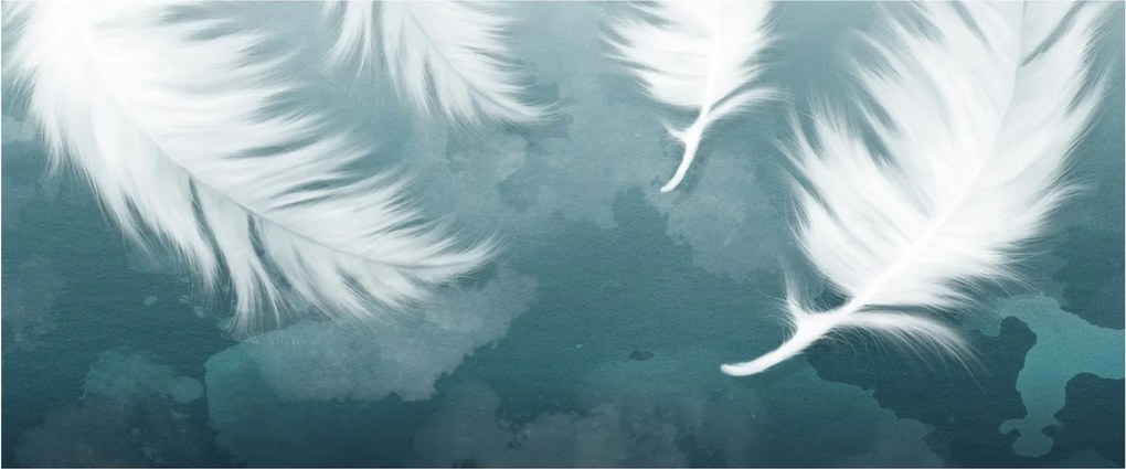 Kép - Fehér toll (120x50 cm)