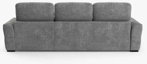 Univerzális ággyá nyitható háromszemélyes sarokkanapé tárolóval TRENTO szürke