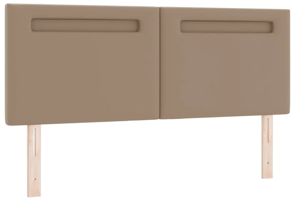 Boxspring ágy matraccal - Cappuccino, 140x190 cm, műbőr