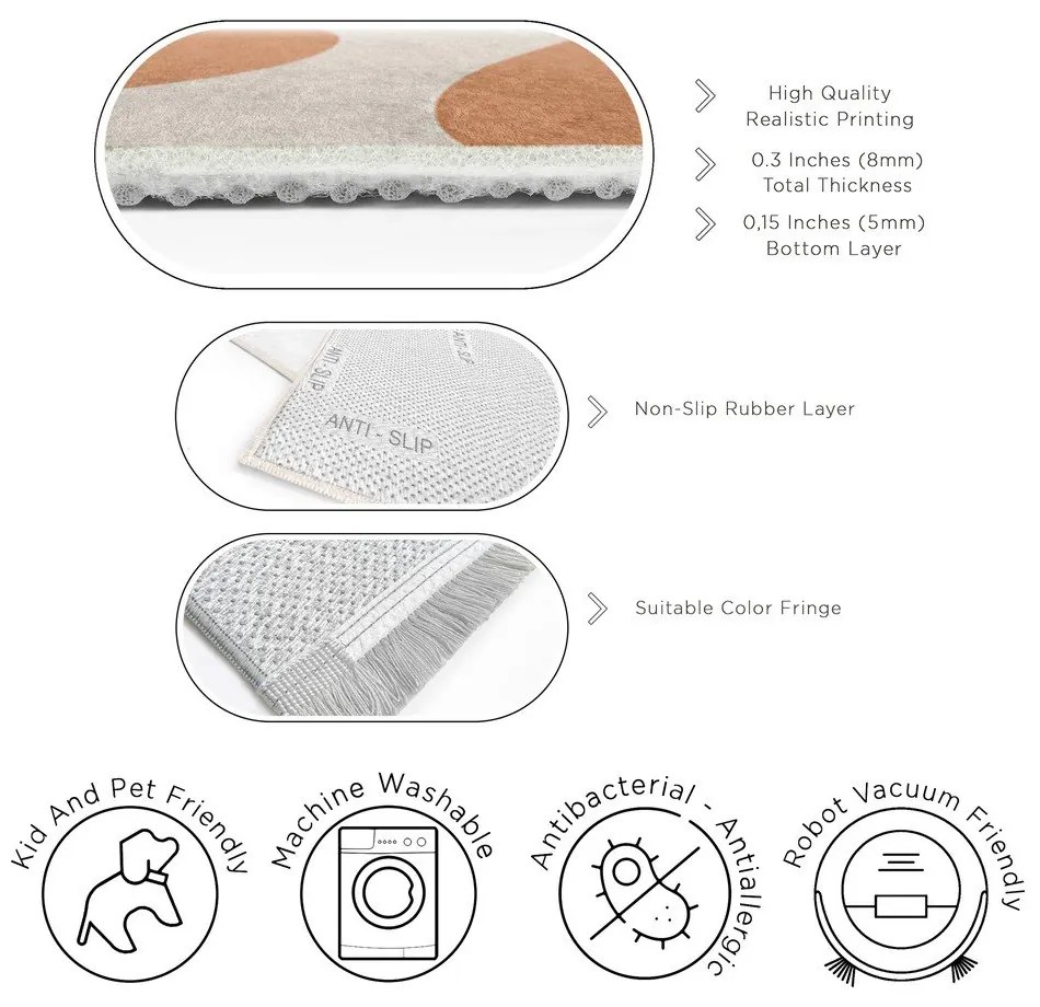 Narancssárga mosható futószőnyeg 60x230 cm Caramel Latte – Mila Home