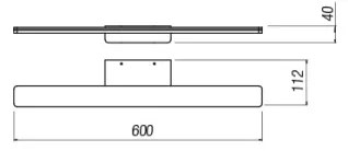 Redo 01-2503 - LED Fürdőszobai tükörmegvilágítás BARRIO LED/17,25W/230V IP44 fehér