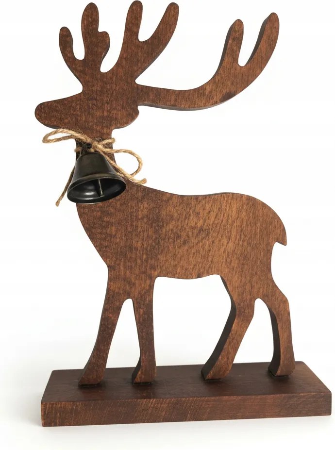 Nagy Fa Rénszarvas Karácsonyi 28 cm figura dekoráció ajándék dekoráció