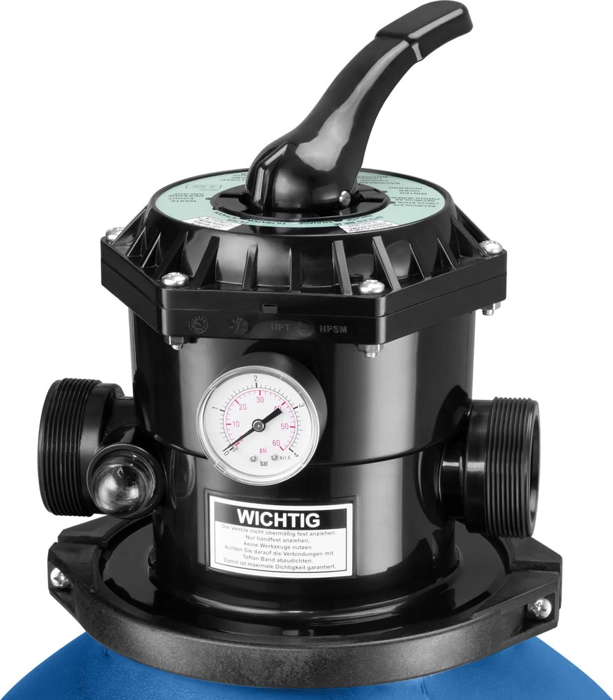 AQUA homokszűrő medencéhez, 9600 l/h, kék Monzana
