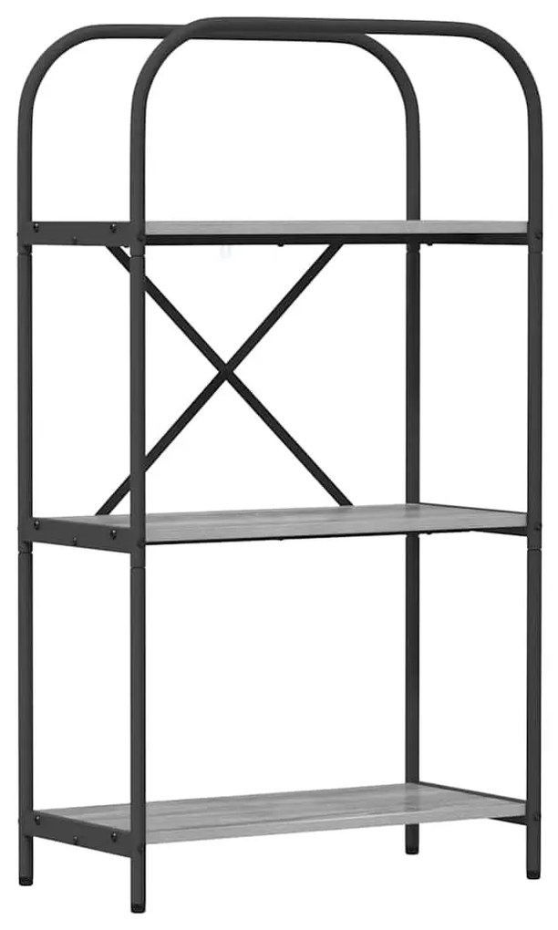 Könyvespolc Szürke sonoma 60 x 30 x 109 cm Faanyag
