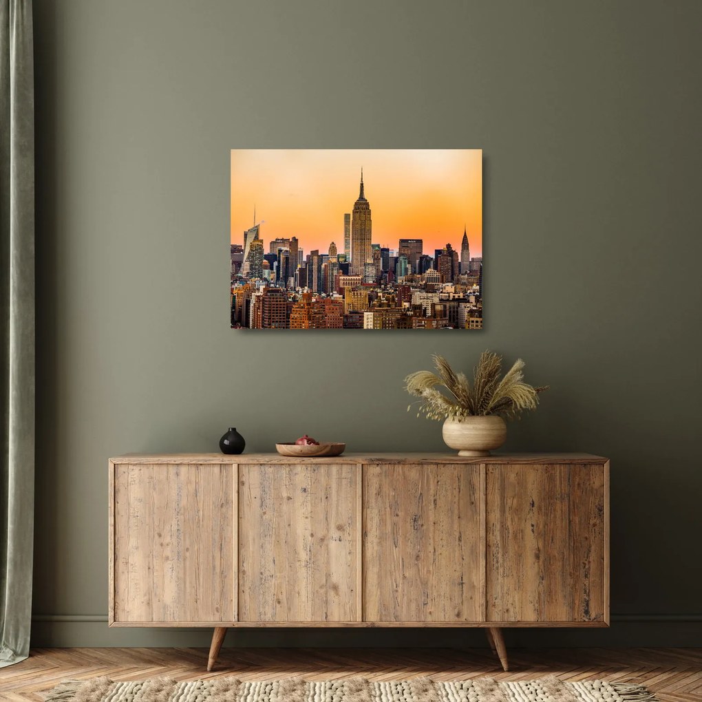 New York képe (üvegen) (70x50 cm)