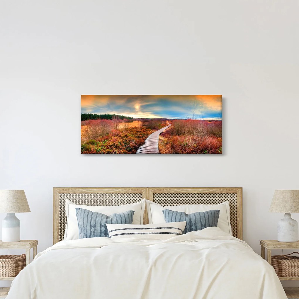 Kép - Őszi út (120x50 cm)