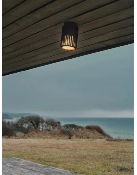 Nordlux - Kültéri mennyezeti lámpa ALUDRA 1xE27/15W/230V fekete