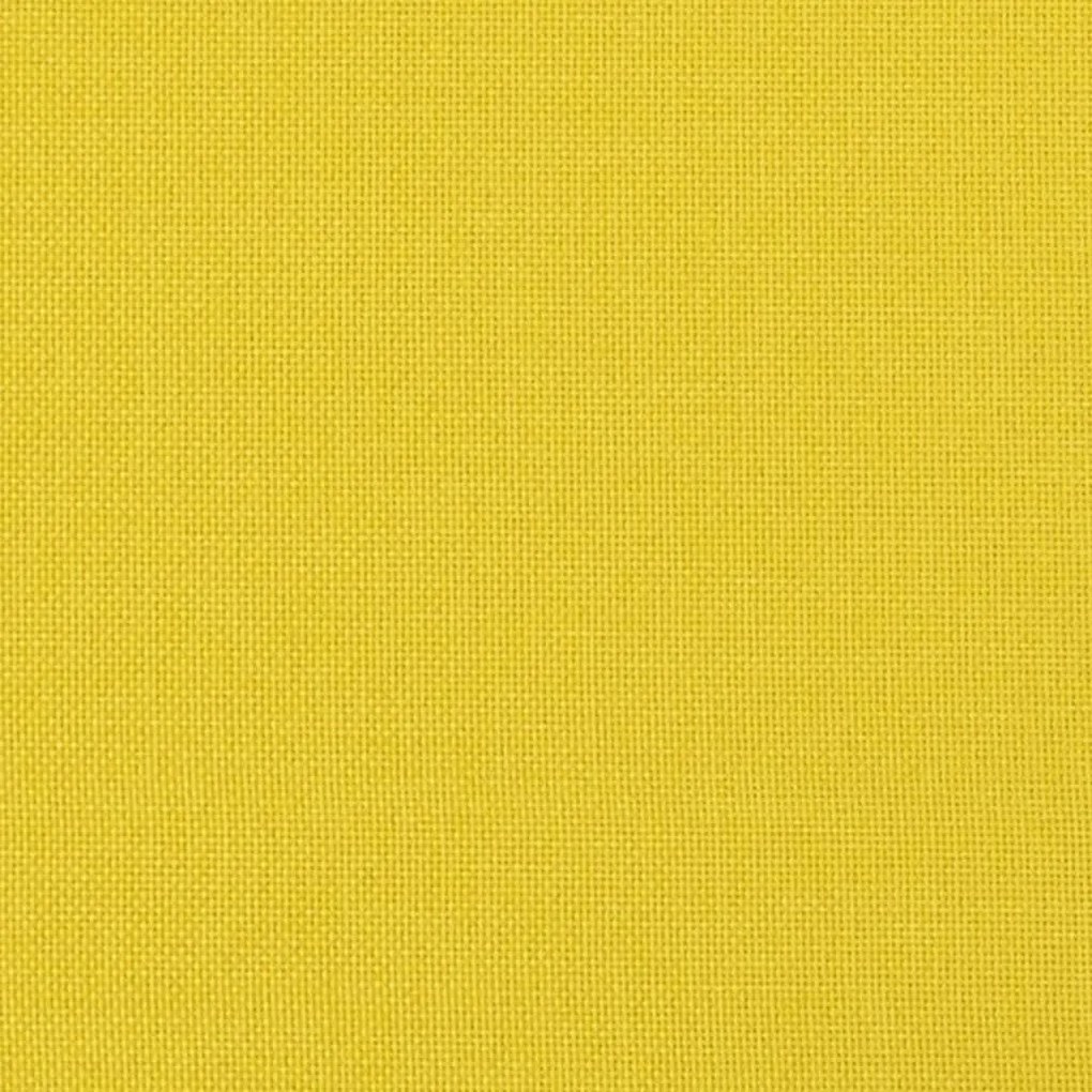 vidaXL világossárga szövet kanapéfotel 60 cm