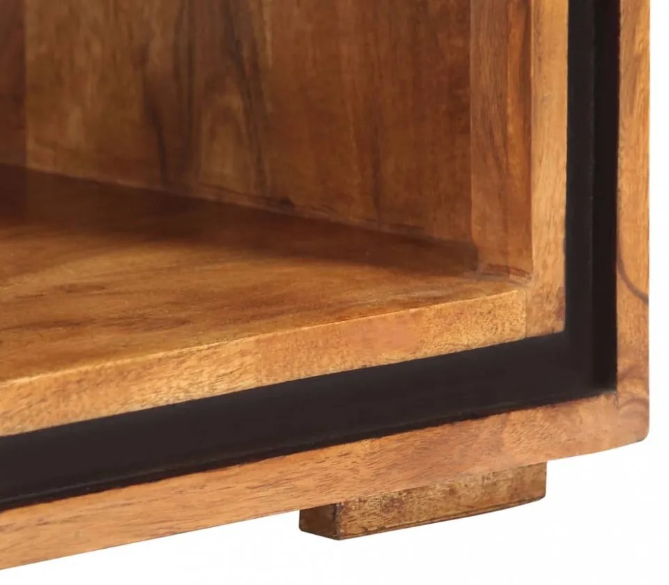 vidaXL tömör akácfa dohányzóasztal 100 x 45 x 33 cm