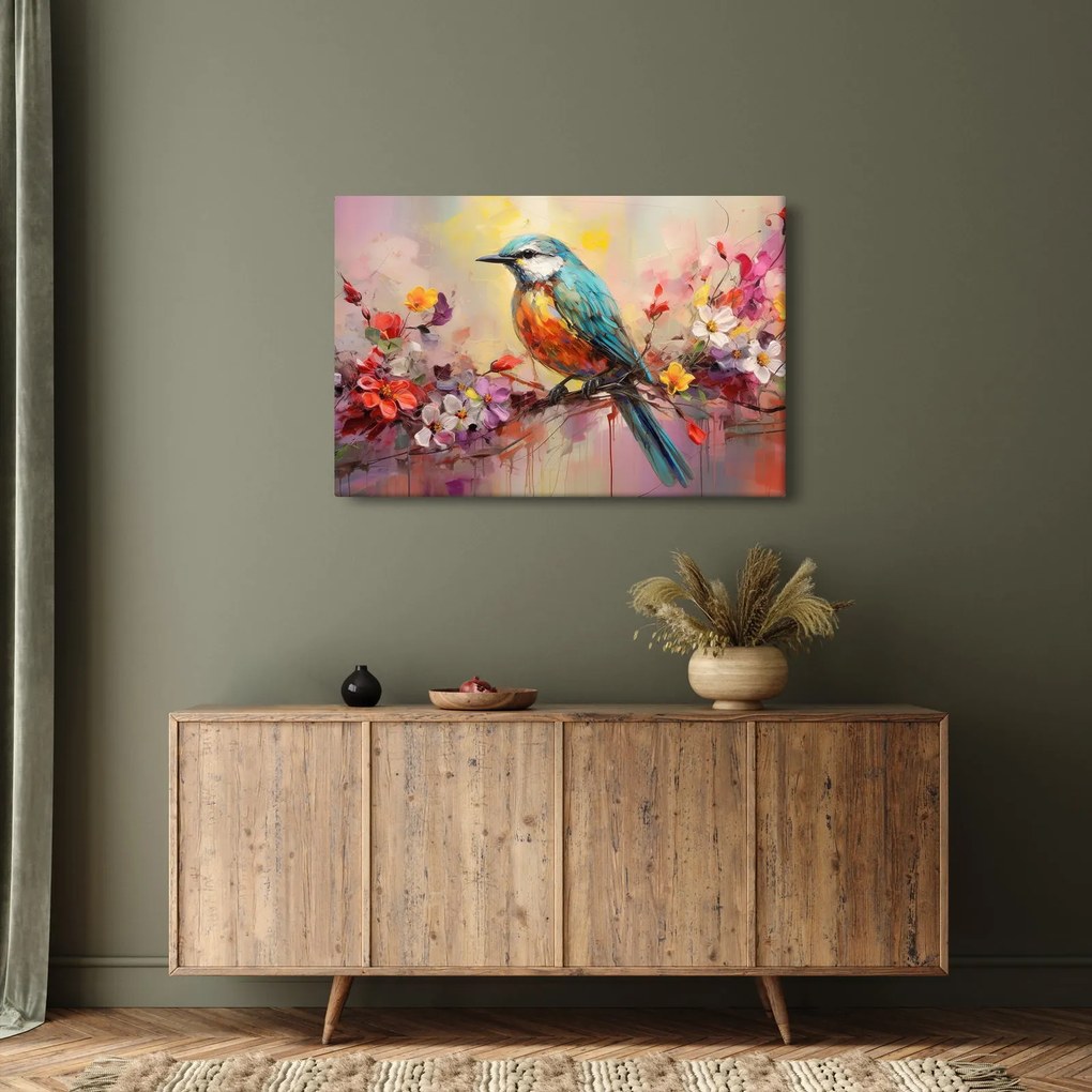 Kép - Egy madár festménye (90x60 cm)