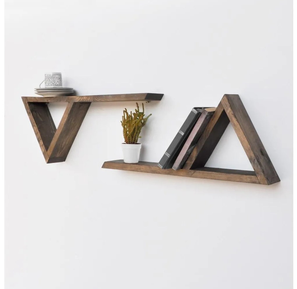 KÉSZLET 2x Fali polc fenyő