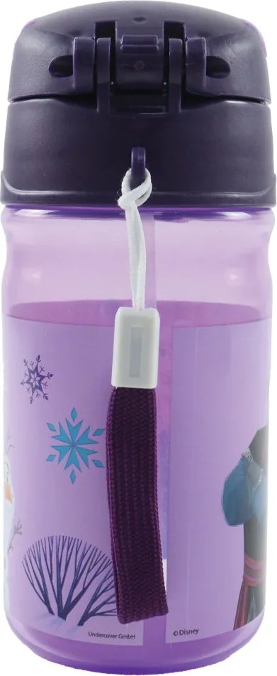 Disney Jégvarázs Modern Magic műanyag szívószálas kulacs akasztóval 350 ml
