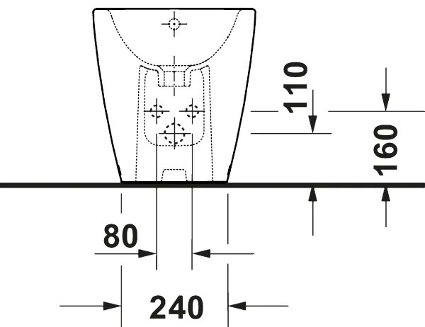 Duravit 2294100000 - D-NEO álló bidé, kerámia, fényes fehér