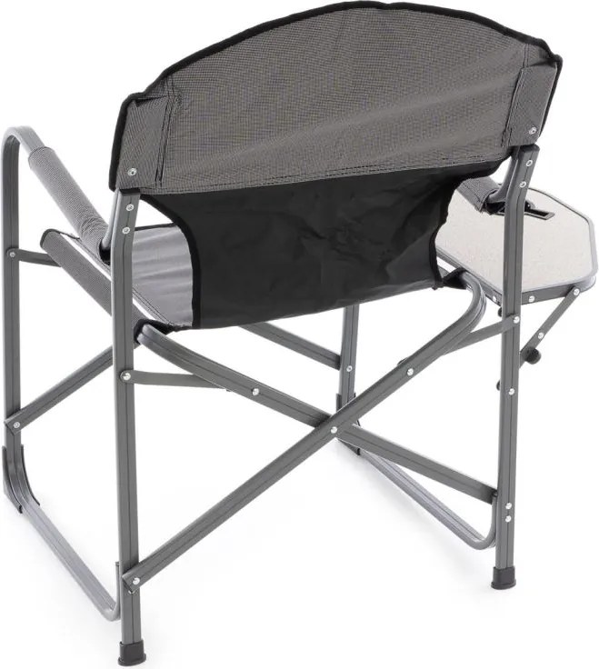 DIVERO Kempingszék szett 4 db 300D szürke + asztal