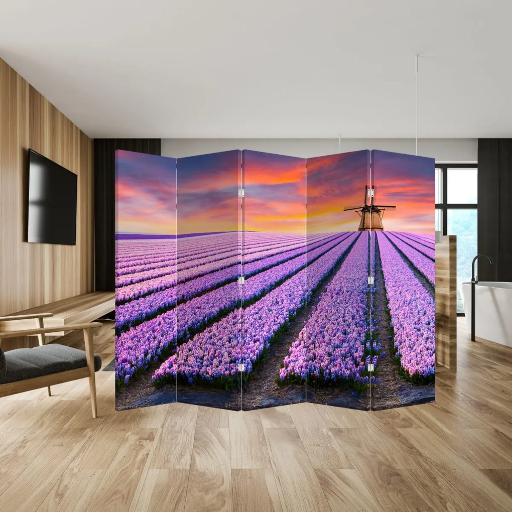 Paraván - virágfarm (210x170 cm)
