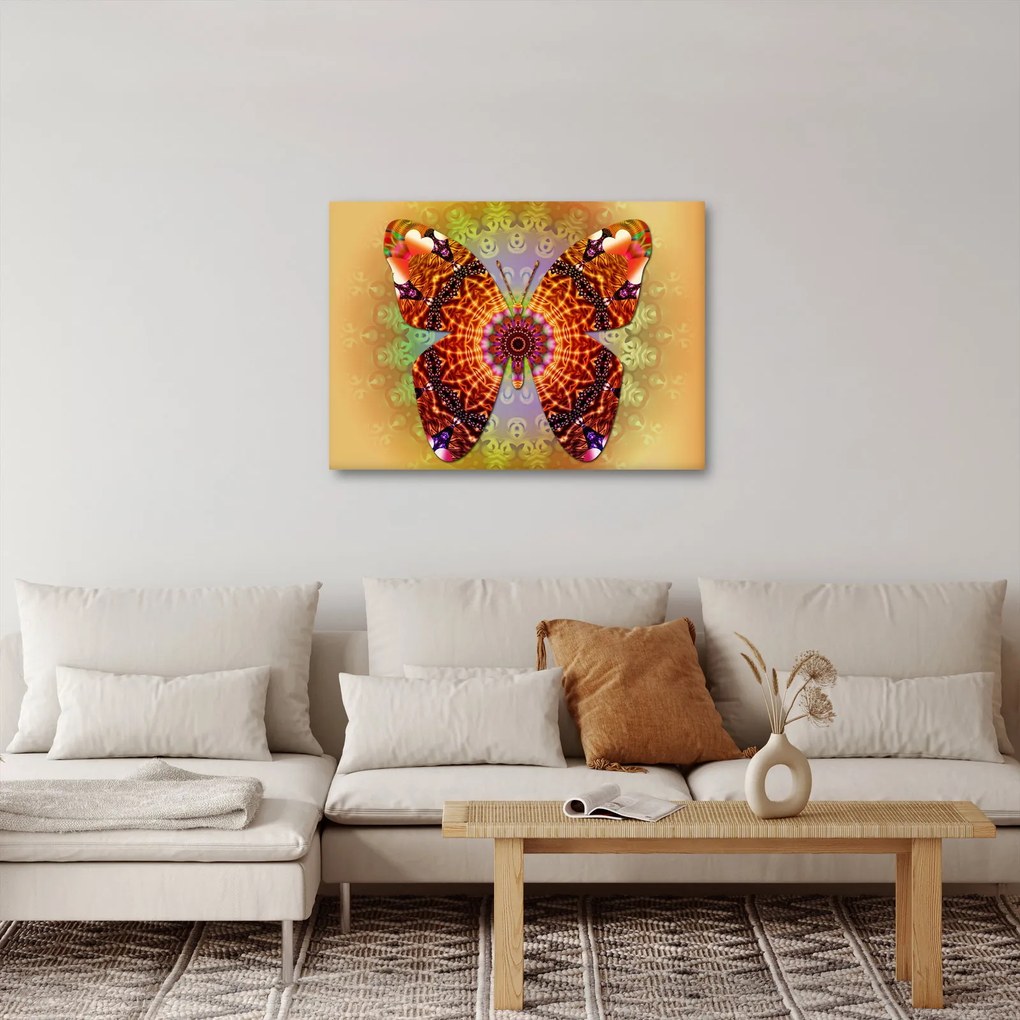 Kép - etno pillangó (70x50 cm)