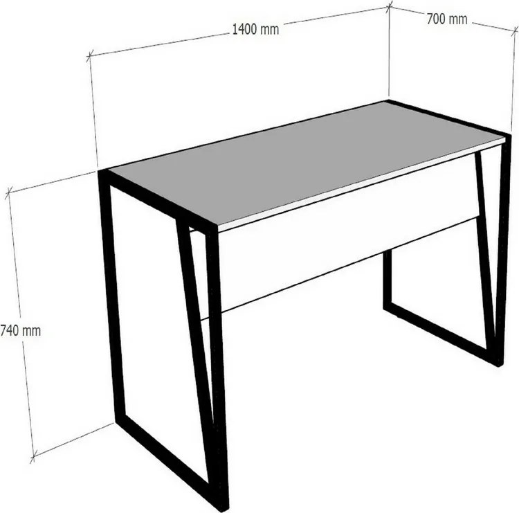 Cunda Sapphire Oak íróasztal