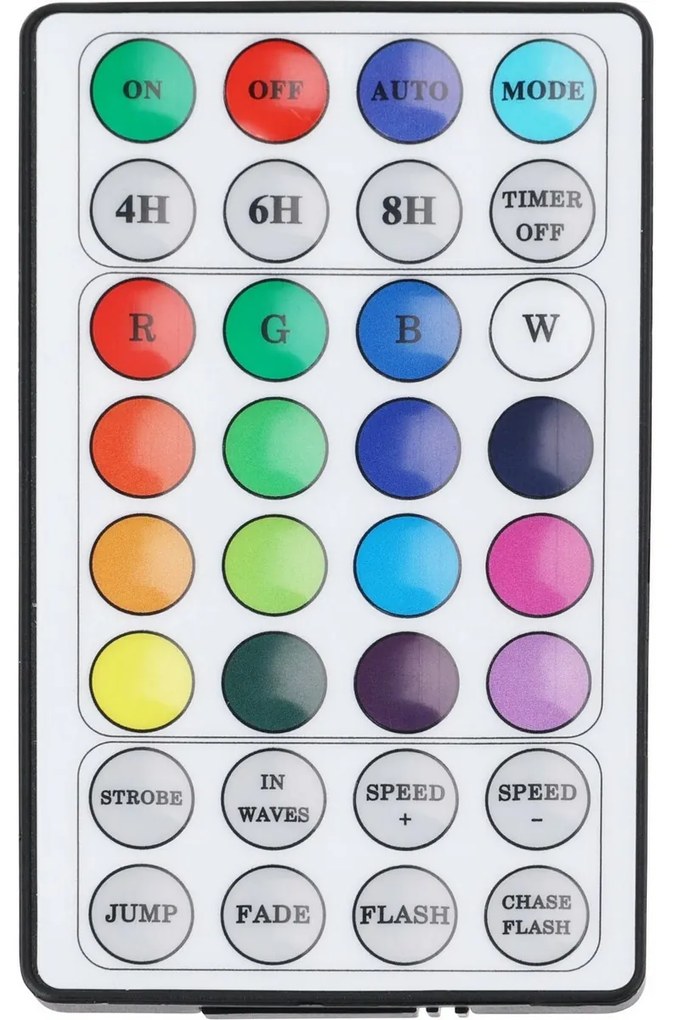 RGB karácsonyi LED-lánc távirányítóval 198 LED, színes, 19,8 m