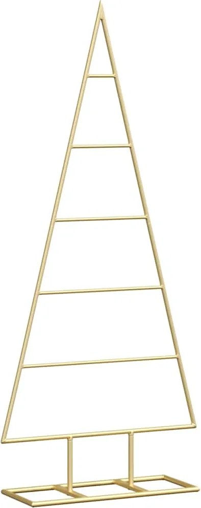vidaXL Fém karácsonyfa állvánnyal Arany 90 cm Porszórt Acél