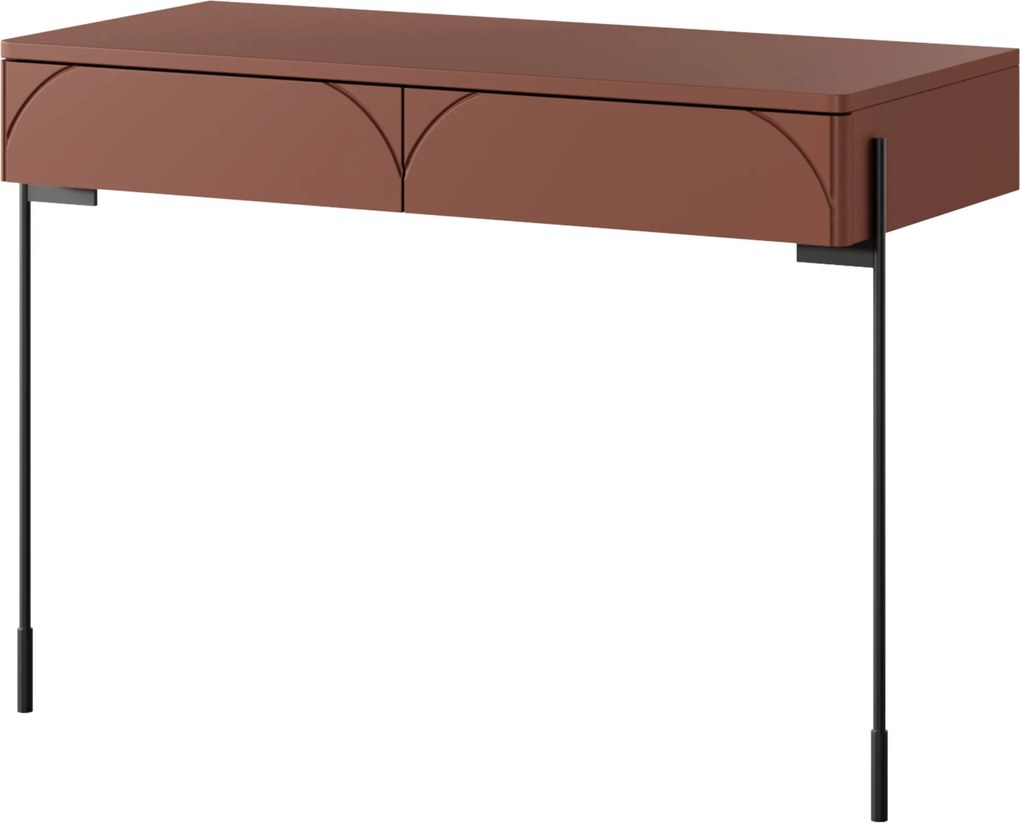 Sonatia fésülködőasztal 100 cm két fiókkal - bordó