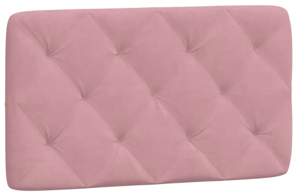 rózsaszín bársony fejtámla párna 90 cm