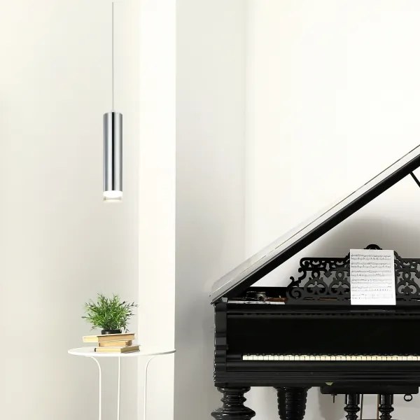 Csillár zsinóron ARMIN 1xGU10/10W/230V fényezett króm