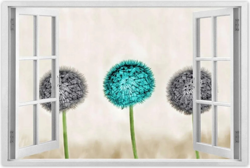 Poszter 60x40 Kék pitypang