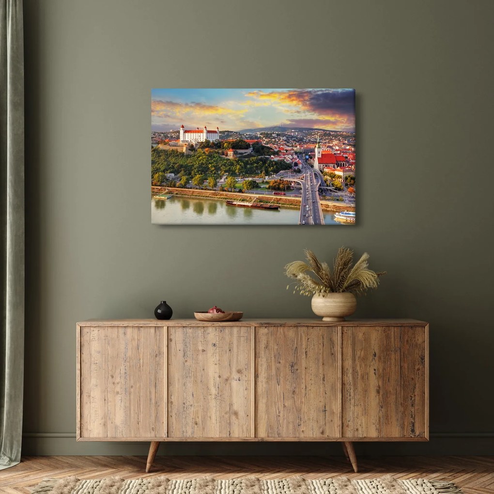 Kép - panoráma, Pozsony, Szlovákia (90x60 cm)