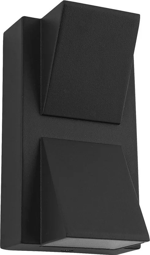 PREZENT 31315 NAUTIC Modern Kültéri Fali Lámpa Fekete, Átlátszó LED IP44