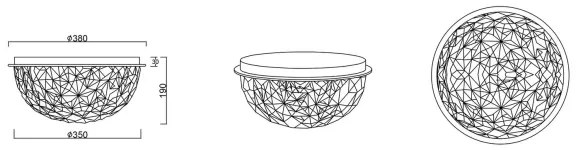 Reality - Mennyezeti lámpa TRITON 3xE14/10W/230V