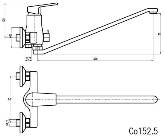 RAV Slezák CO152.5 - COLORADO kádcsaptelep, fényes króm