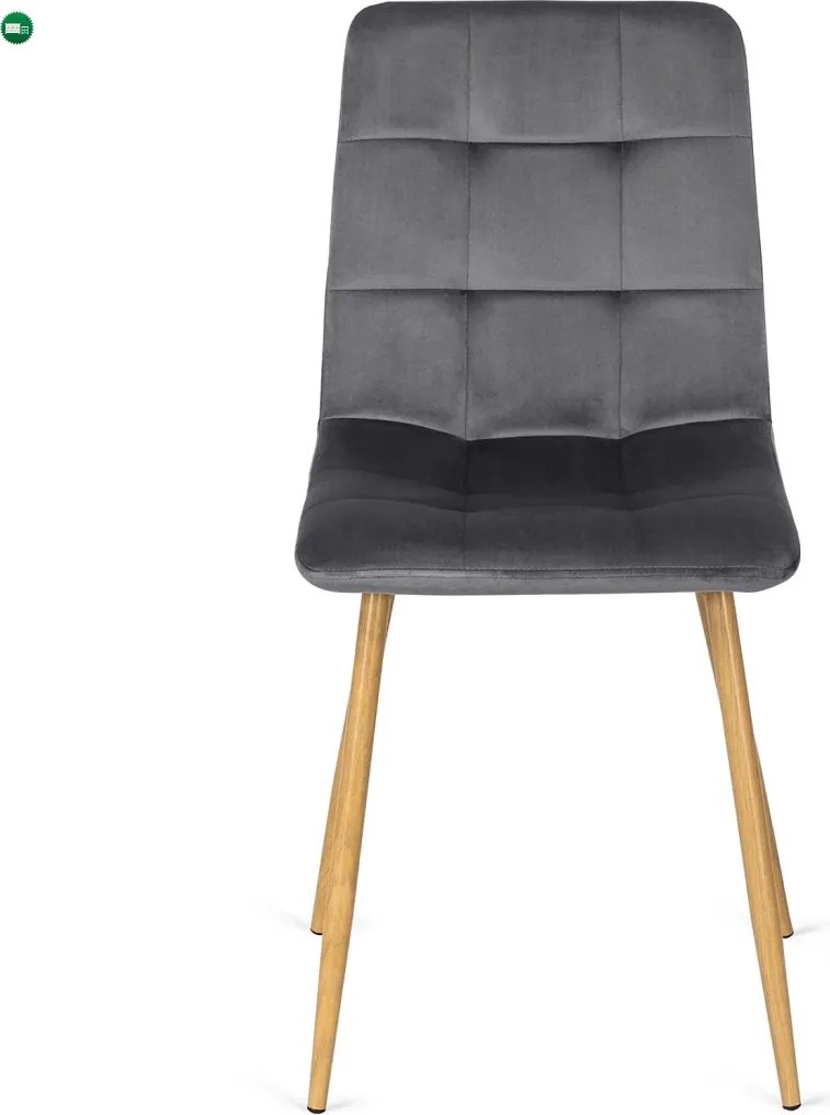 szett étkezőasztal HARRY 102-142 cm artisan tölgy és 6 szék FREDY szürke