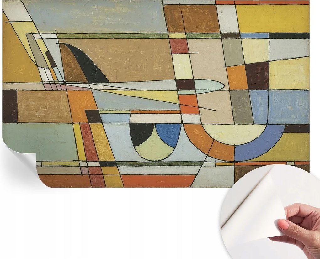 Öntapadós fotótapéta Egyszerű összeszerelés Geometrikus harmónia 416x254 cm