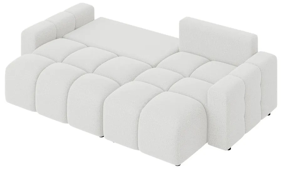 Fehér kinyitható sarokkanapé (variálható) Luki – Ropez