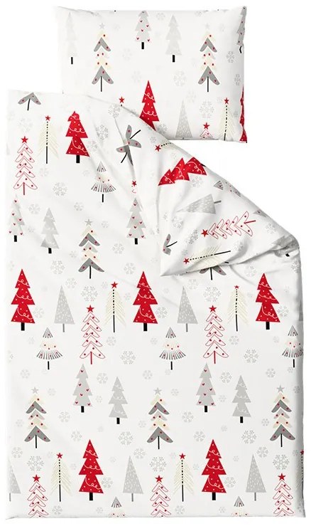 Pamut ágyneműhuzat JINGLE fehér Ágyneműhuzat mérete: 70 x 90 cm | 140 x 220 cm