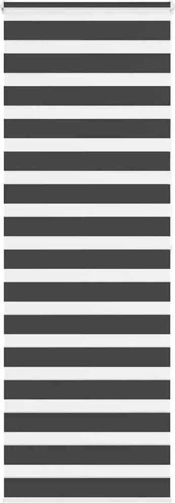vidaXL zebrafüggönnyel fekete szövetszélesség 65,9 cm poliészter