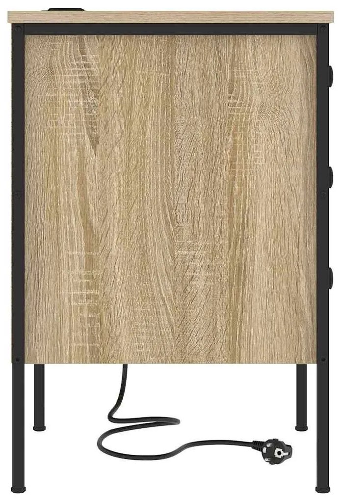 Éjjeli Szekrények 2 pcs sonoma tölgy 42 x 41 x 61 cm Faanyag