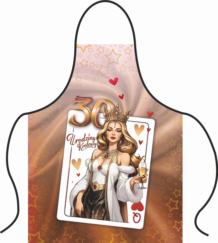 Ajándék kötény nyomott mintával 30. születésnapra, Ajándék Női Feleség