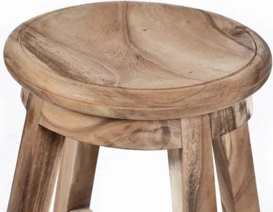 DIVERO Kerti szék masszív SUAR fa 33 x 49 cm