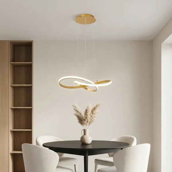 Brilagi - dimmelhető LED kábeles függeszték INFINITY LED/55W/230V 50x50 cm arany + távirányító