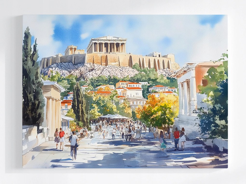 Vászonkép Canvas Görögország Athén Akropolisz Műemlék Templom Kilátás 80x60