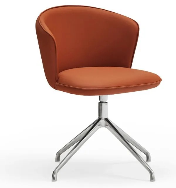 Narancssárga kárpitozott étkezőfotel szett 2 db-os Add – Teulat