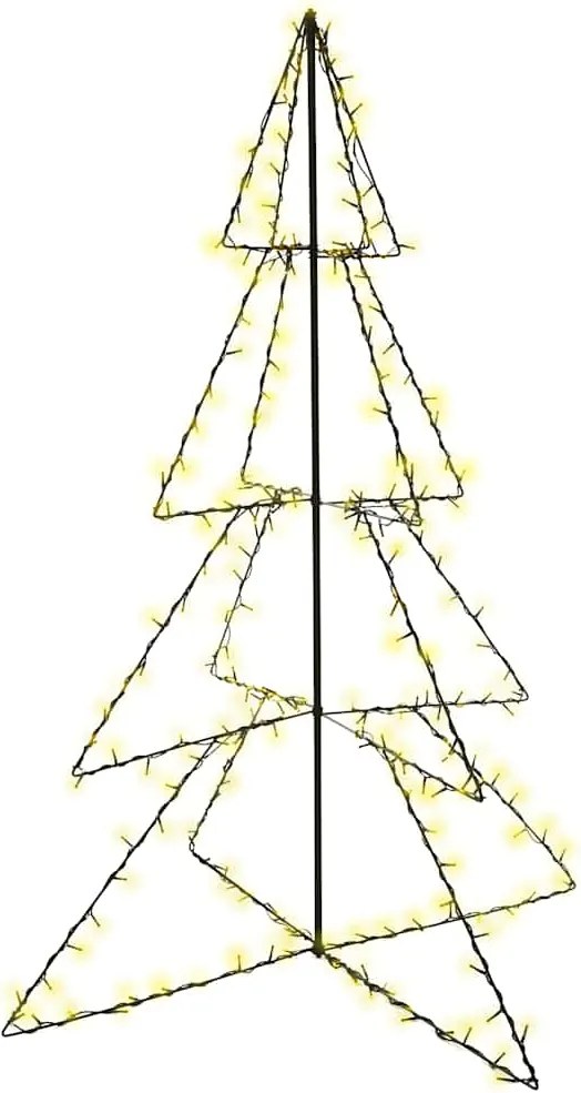 vidaXL 240 LED-es beltéri/kültéri kúp alakú karácsonyfa 115 x 150 cm